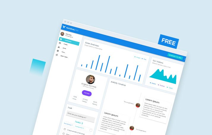 Free MaterialPro Vuetify Admin