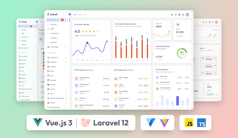 Sneat - Vue Laravel Admin