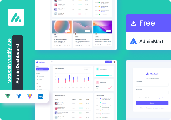 Matdash Free Vuejs Admin Dashboard